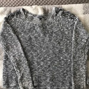 Express cold shoulder sweater